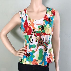 Shopping Girls Printed Top